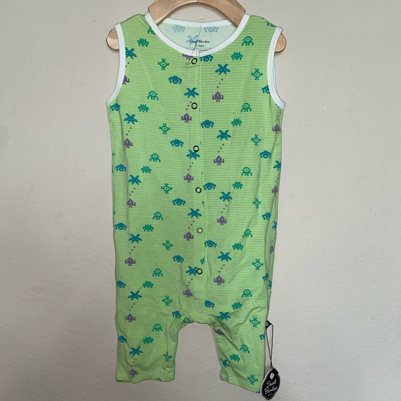 Sweet Bamboo 2T green soft bamboo onesie - Picture 7 of 8